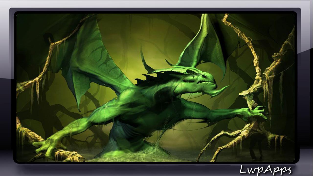 1280x720 Green Dragon Wallpaper for Android