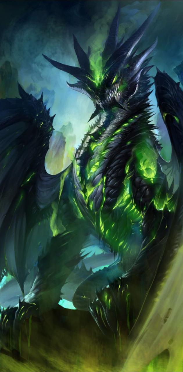 630x1280 Lime Green Dragon wallpaper