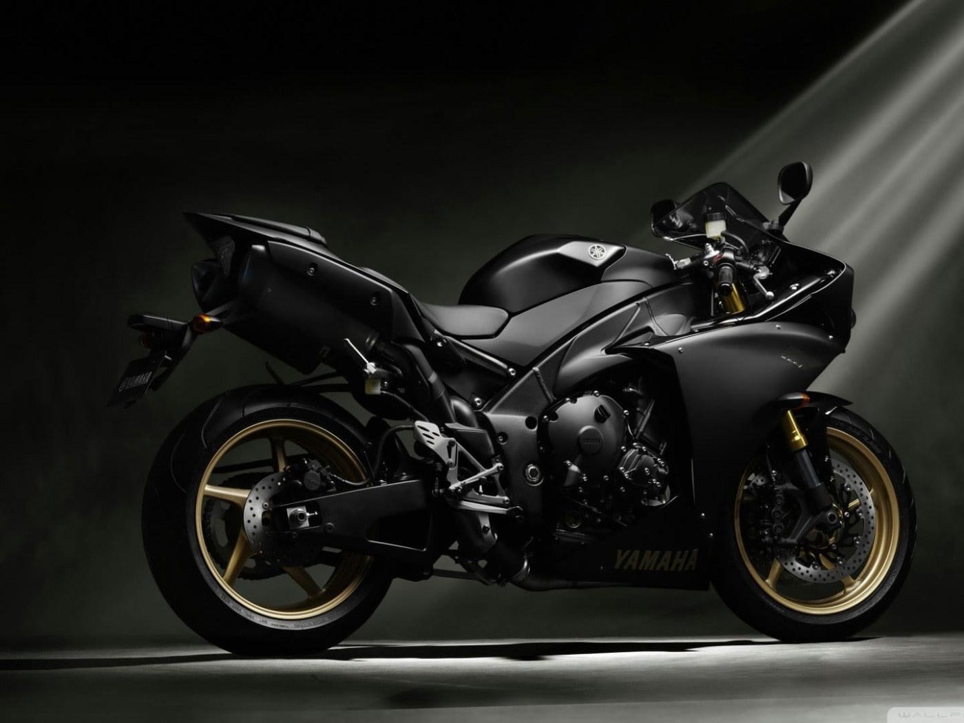 1400x1050 Black and gray sports bike wallpaper, Yamaha YZF, motorcycle, Yamaha Black • Wallpaper For You HD Wallpaper For Desktop & Mobile