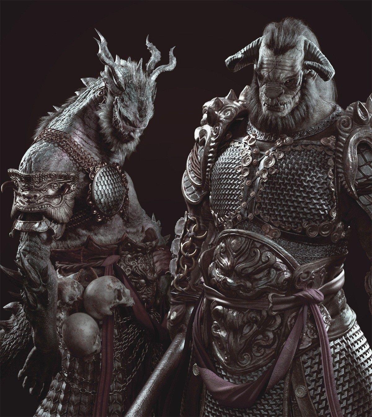 1200x1346 Demon Picture Awesome Artstation the Salamander Demon King Yipeng