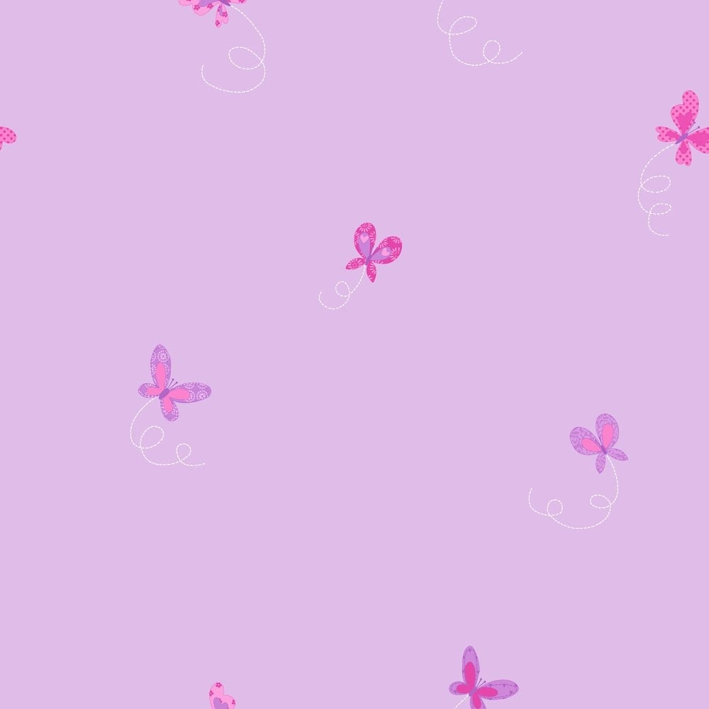 1000x1000 Decor Butterfly Hoopla Wallpaper Lilac