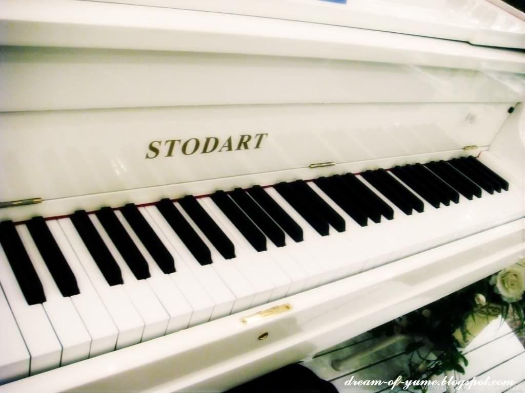 1024x768 White grand piano wallpaper Desktop Background