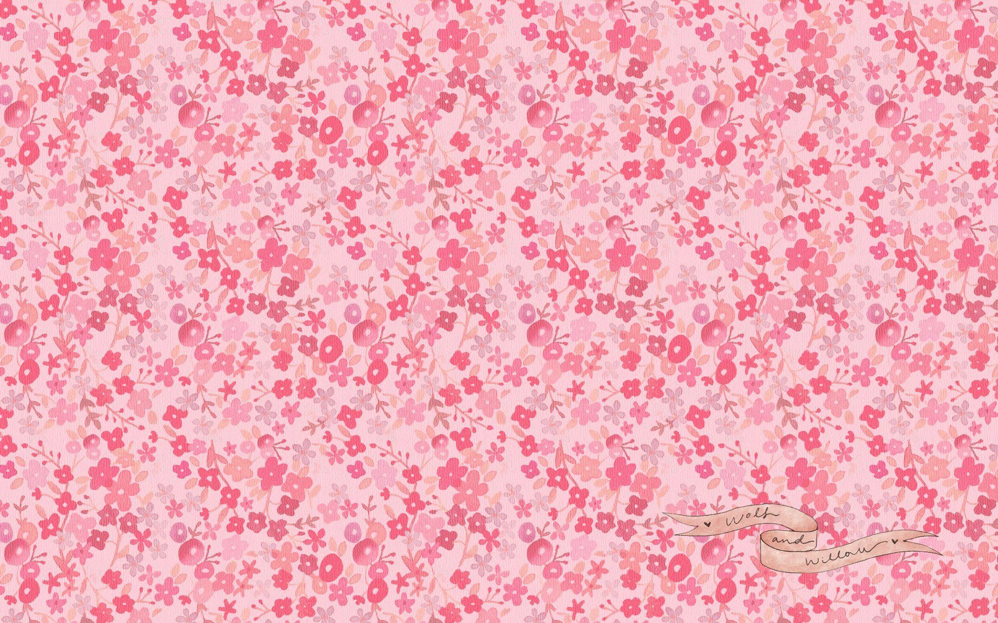 2000x1250 Pink Small Flower wallpaper