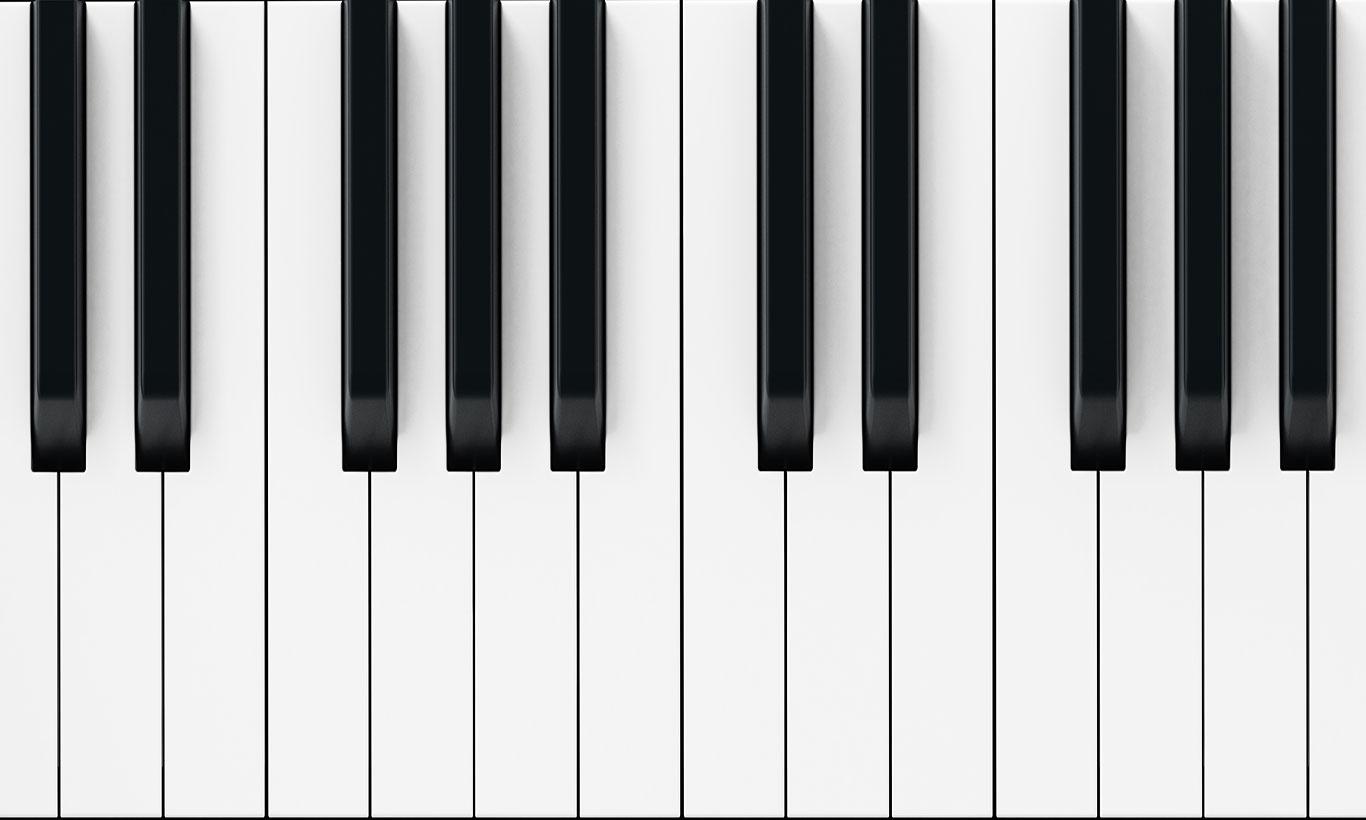 1366x820 Piano Keyboard Wallpaper Mural