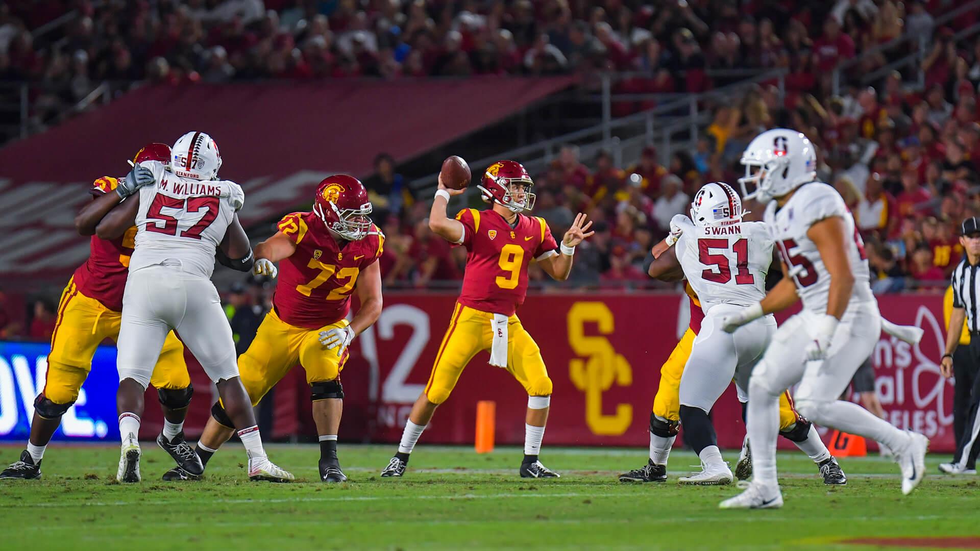 1920x1080 No. 14 USC Football Resumes Oldest Rivalry With Stanford On Saturday In Pac 12 Opener