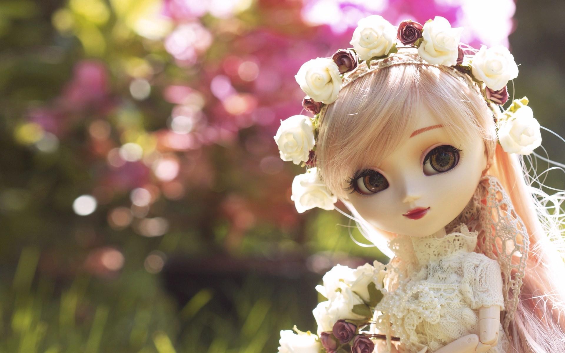 1920x1200 Toy Doll Flowers