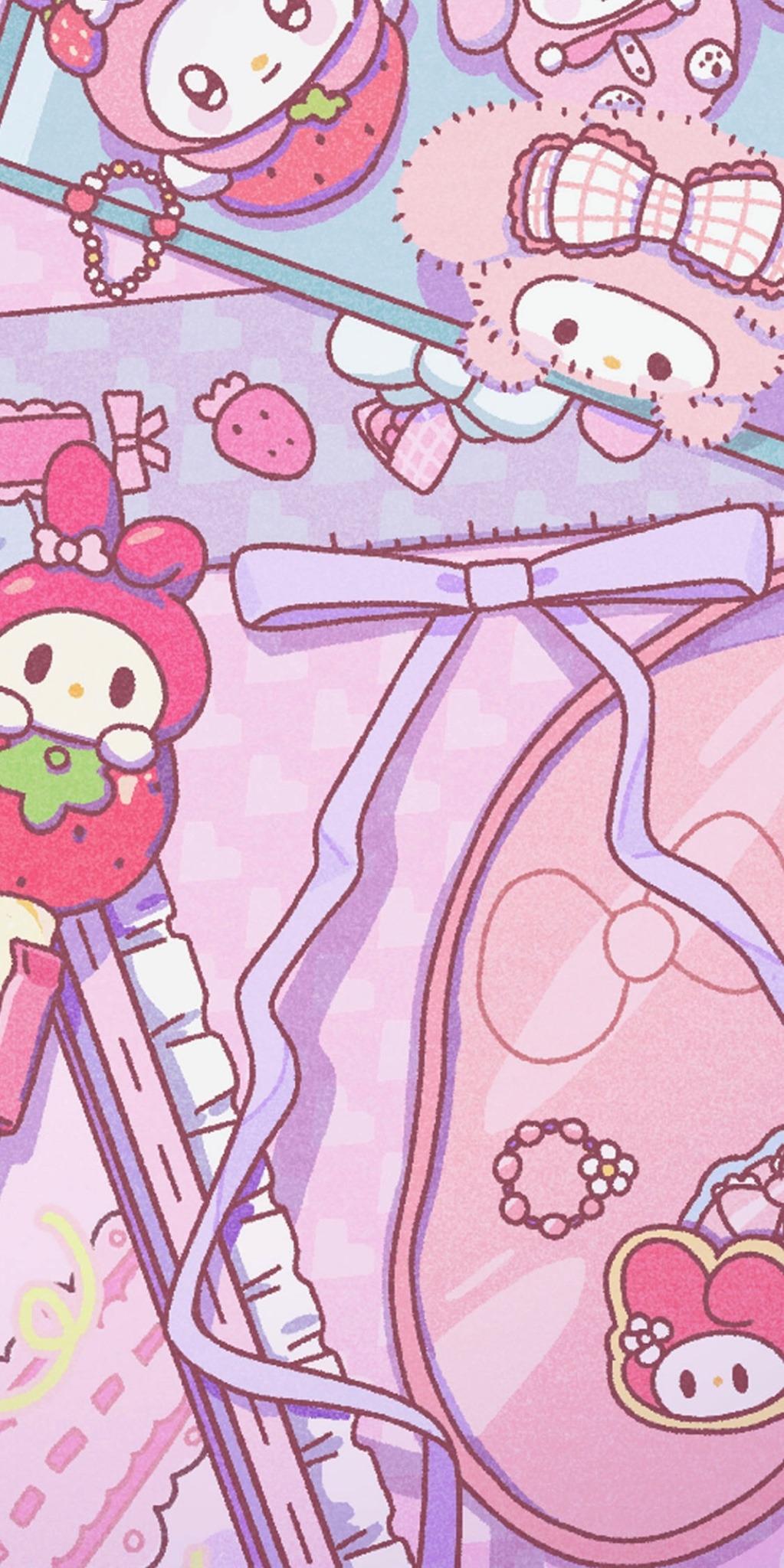 1023x2048 anime collage wallpaper
