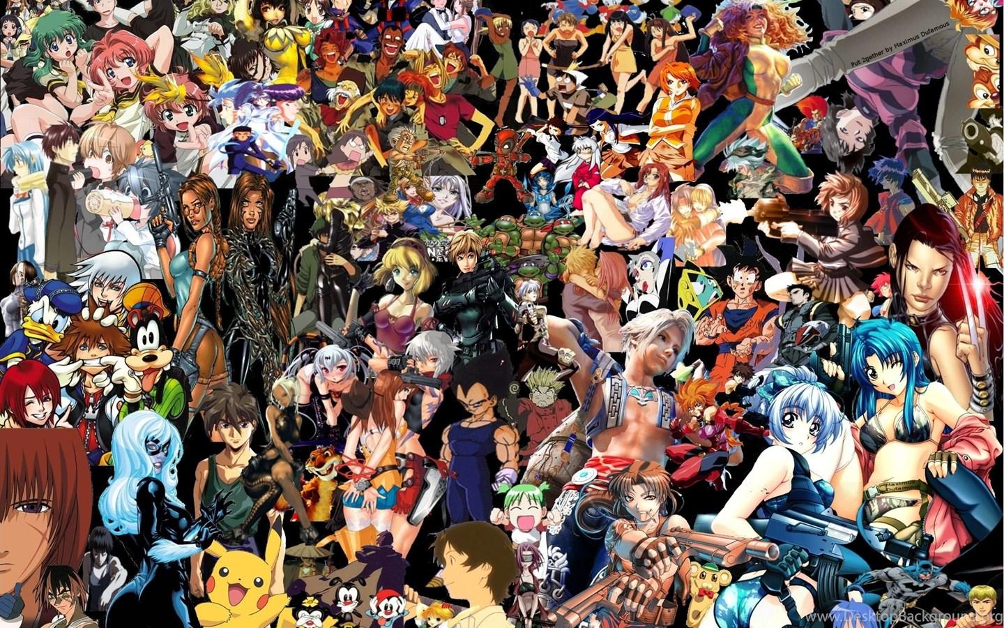 1440x900 Anime Collage Wallpaper Free Download 14302 HD Wallpaper Site Desktop Background
