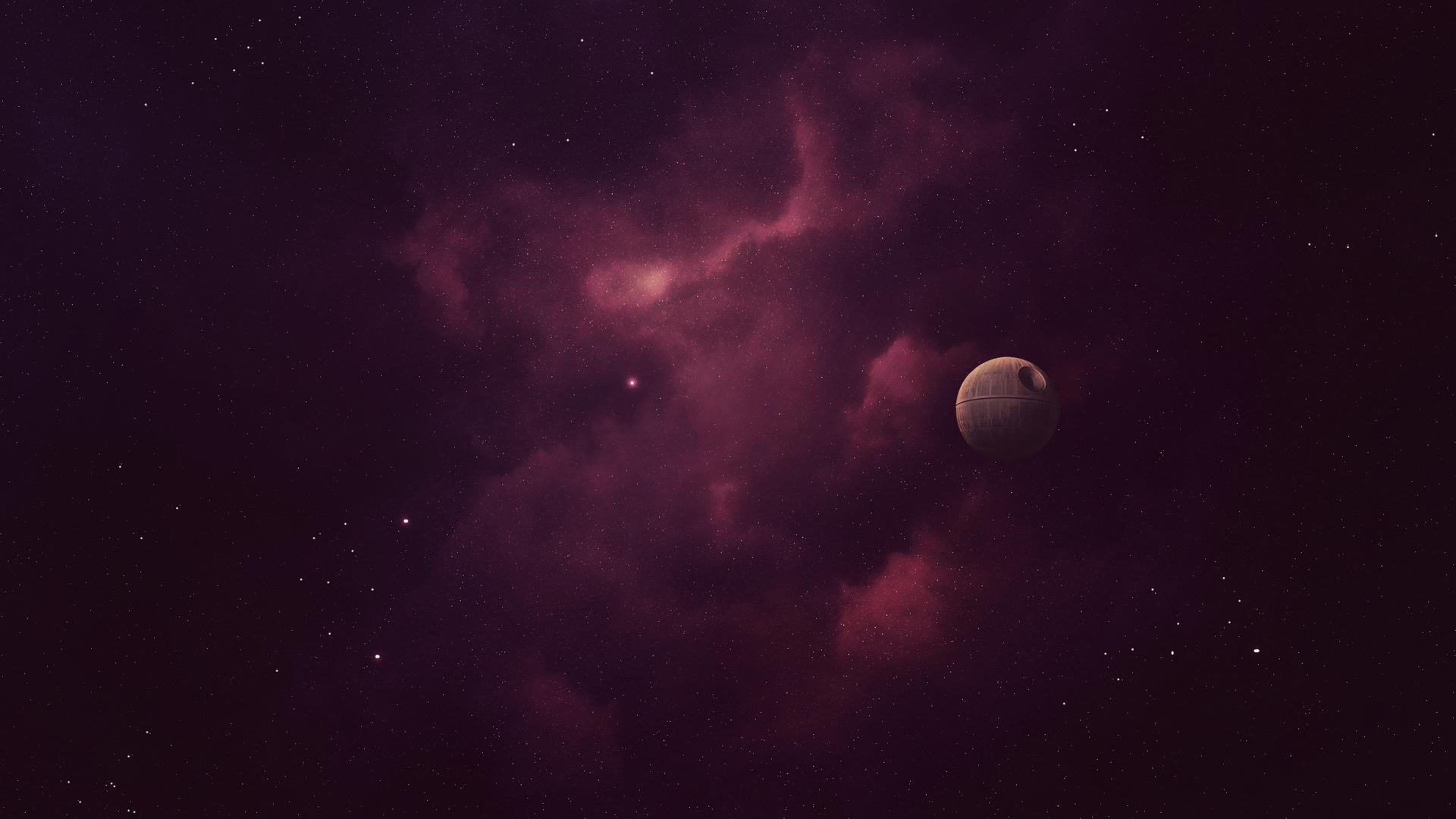 1920x1080 1920x1080 death star, Cosmos, stars, nebula