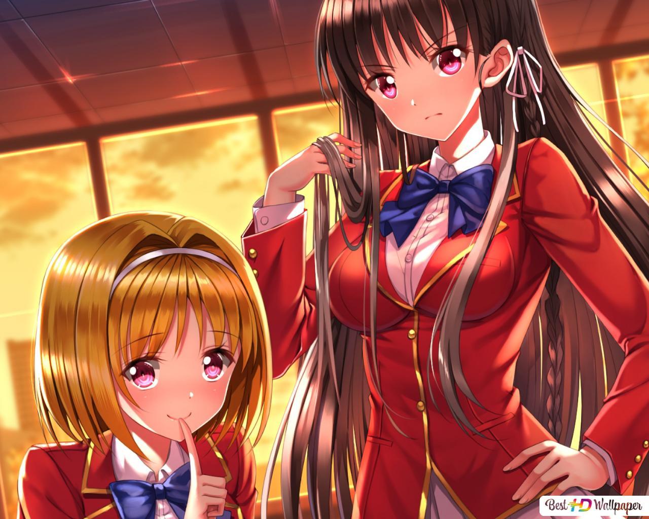 1280x1024 Classroom of the Elite Kushida & Suzune Horikita HD wallpaper download
