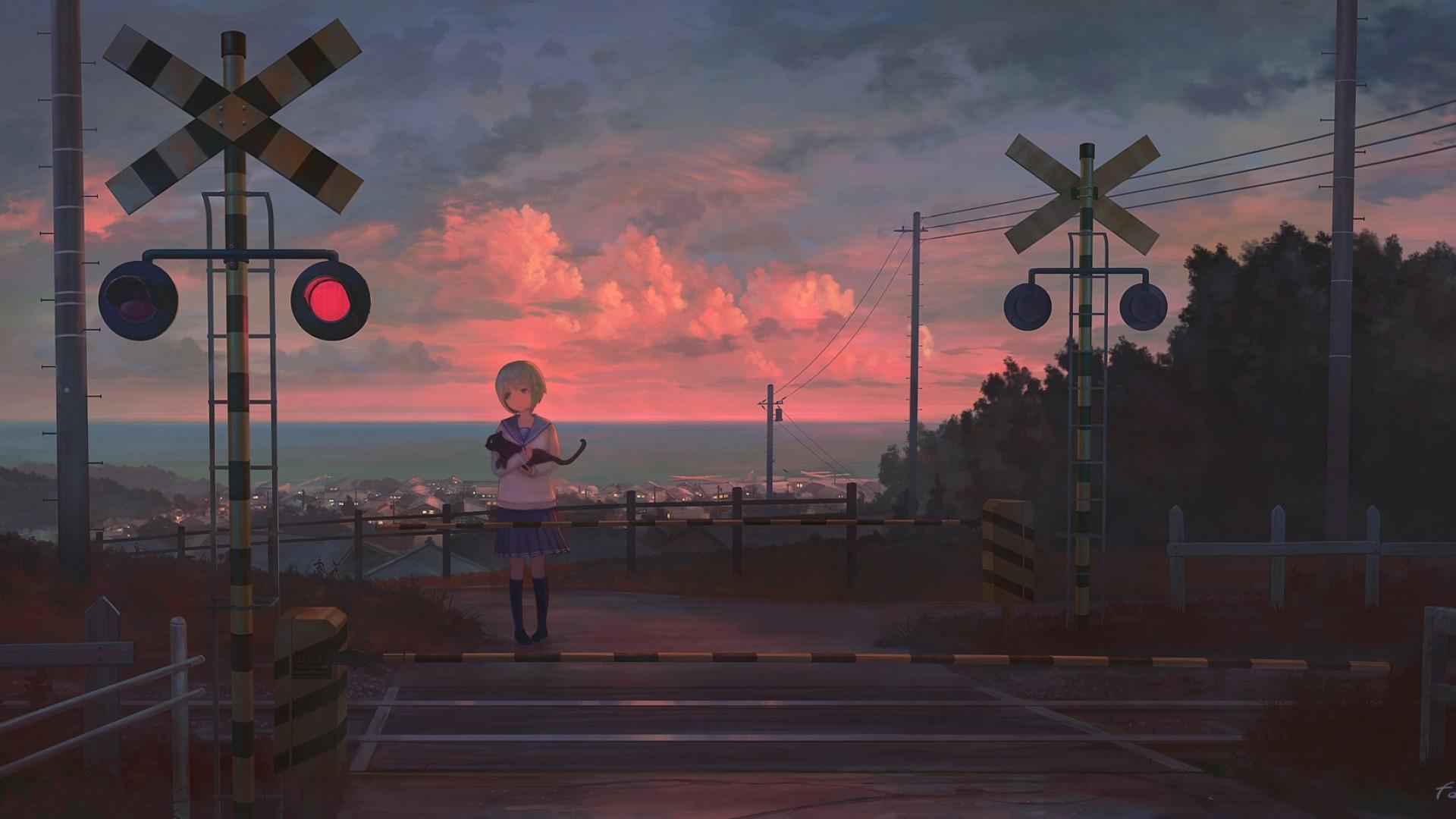 1920x1080 Anime Scenery Wallpaper 1920x1080