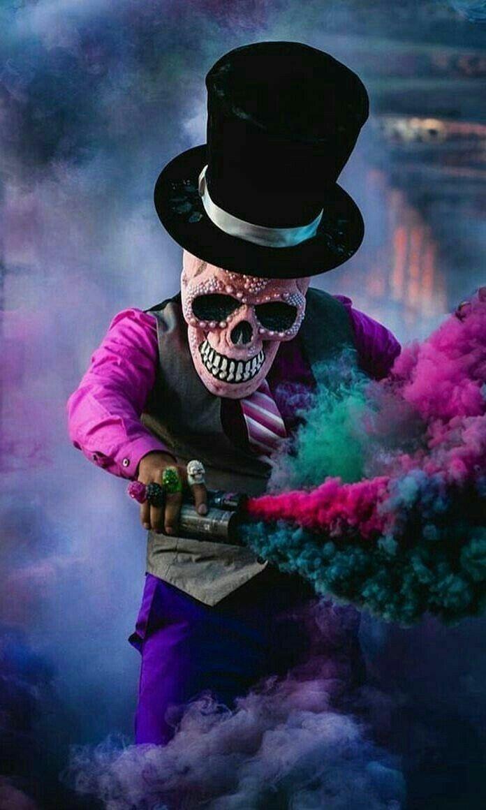 696x1160 Skull head HD wallpaper. Smoke wallpaper, Best wallpaper android, Smoke art