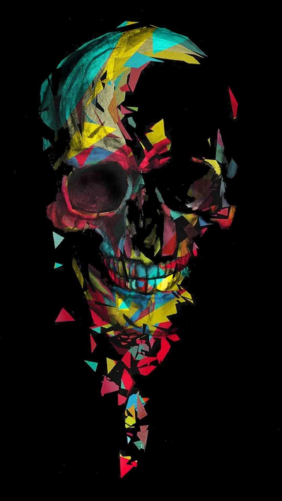 1080x1920 4K Skull Wallpaper
