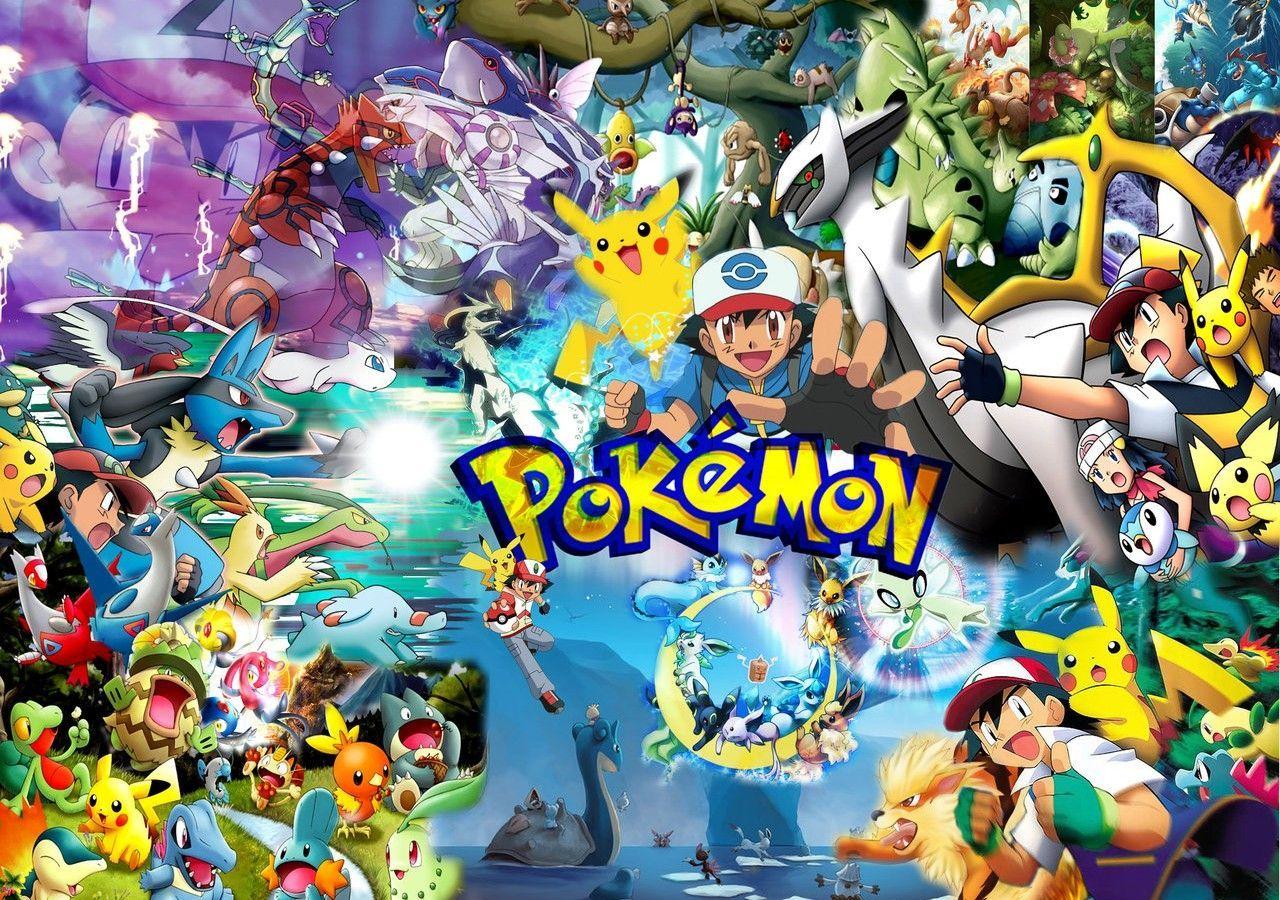 1280x900 Lots of Pokemon Wallpaper