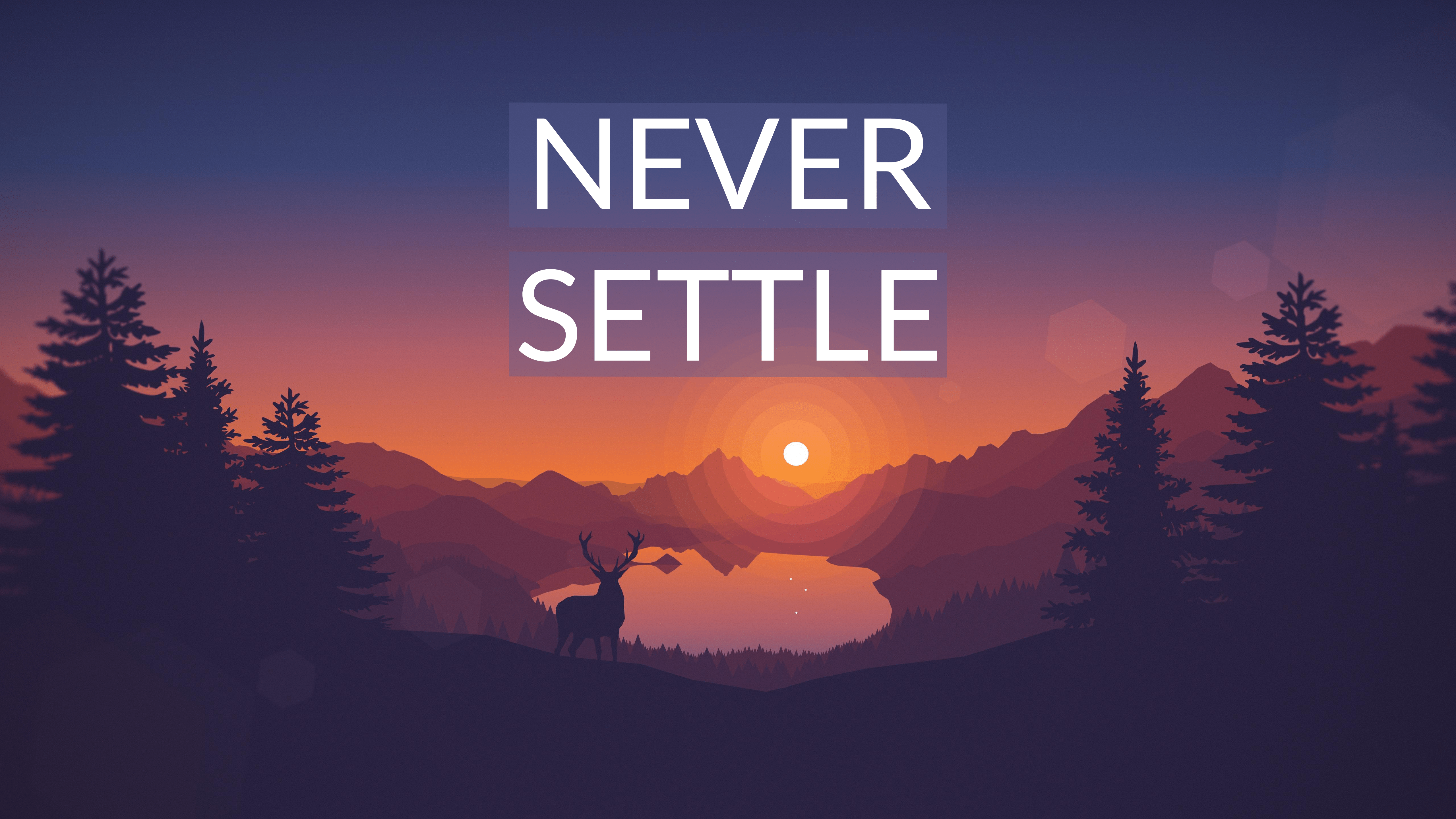 5120x2880 Never Settle Wallpaper *High Resolution*: oneplus