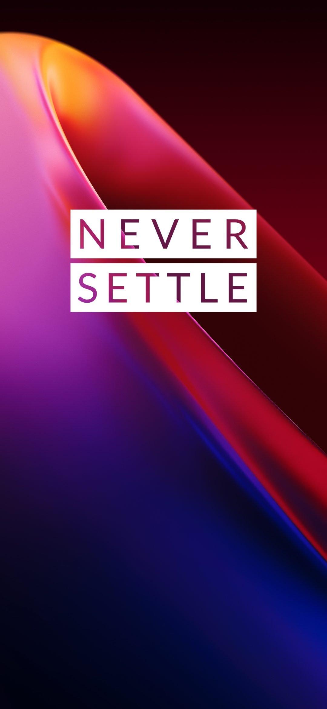 1080x2340 OnePlus 7T Wallpaper & Live Wallpaper (4K, Never Settle)