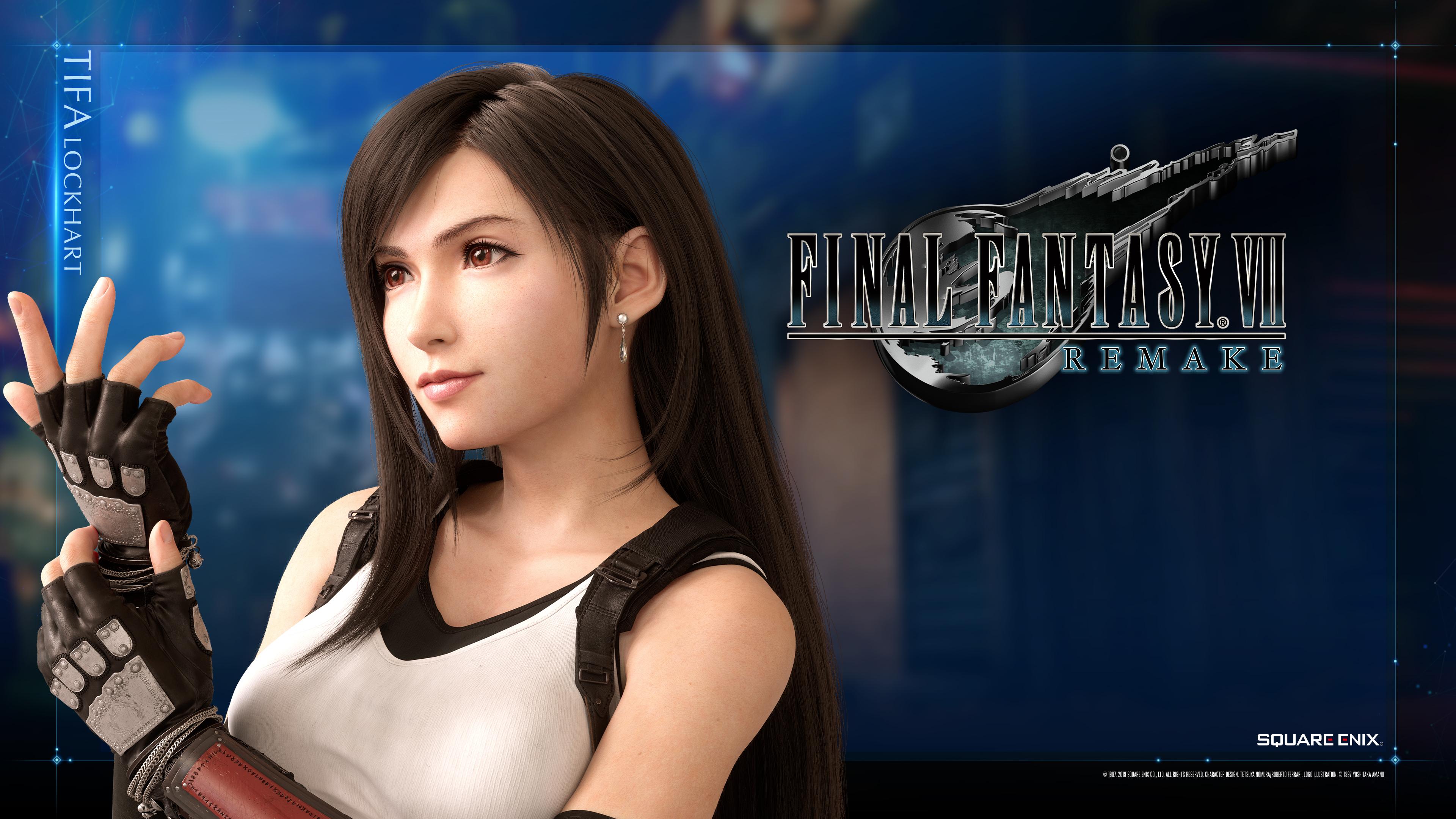 Tifa Lockhart Fantasy Art  Final Fantasy VII Remake Video Game 4K  wallpaper download