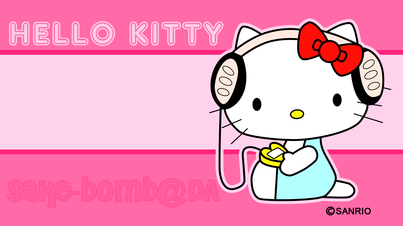 1366x768 Hello Kitty Laptop Wallpaper
