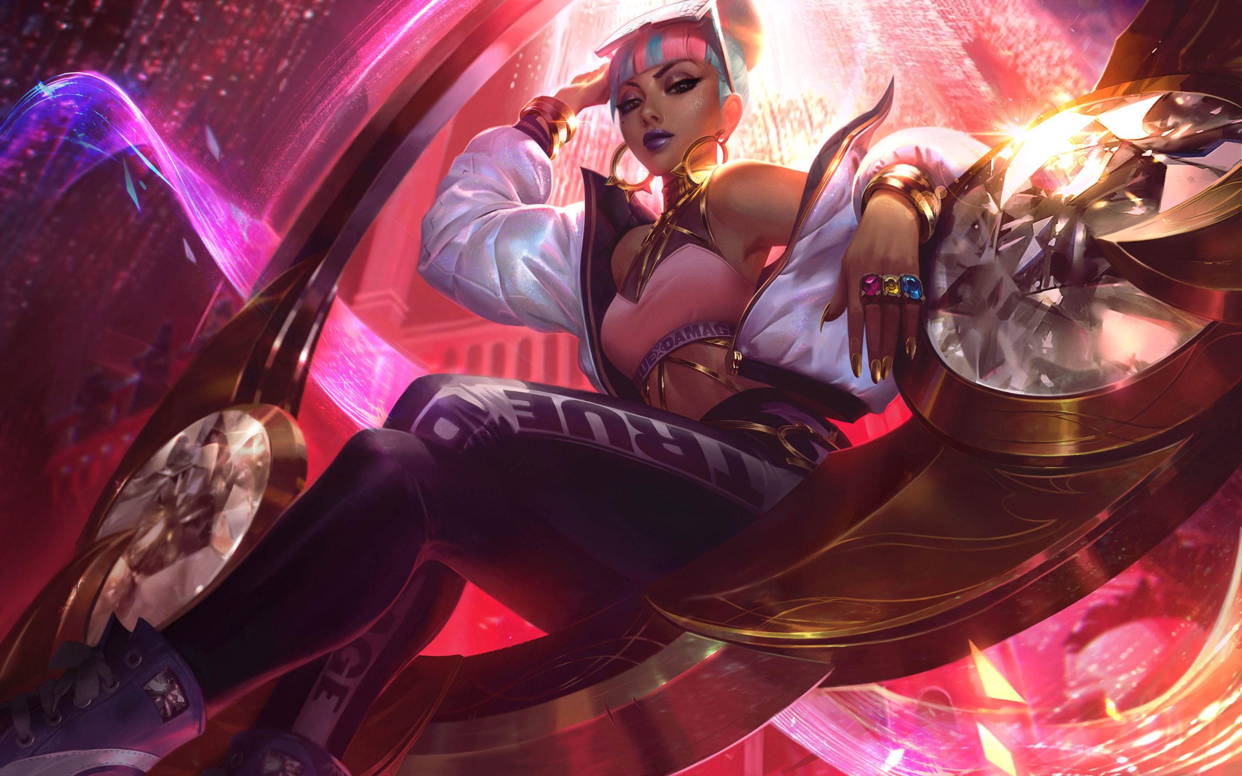 2560x1600 League Of Legends Lol Video Game True Damage Qiyana Splash Art Wallpaper HD :
