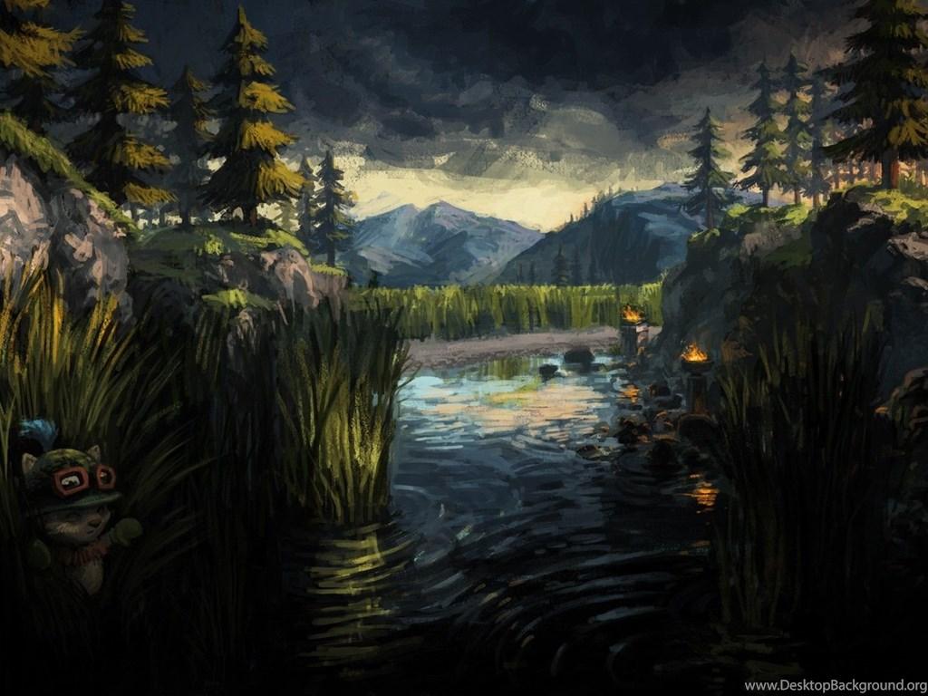 1024x768 League Of Legends Fantasy Art Wallpaper Desktop Background
