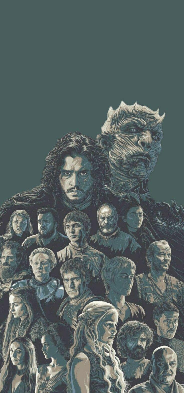 736x1569 Game Of Thrones WallPaper HD. Art, Got game of thrones, Painting