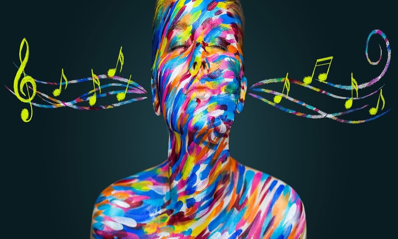 1366x820 Psychedelic Music Wallpaper Mural