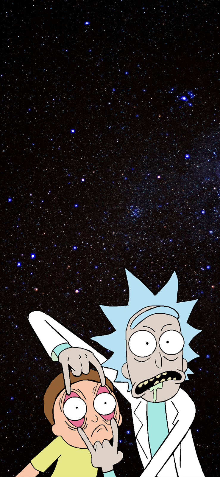 739x1600 Cool Wallpaper Rick And Morty