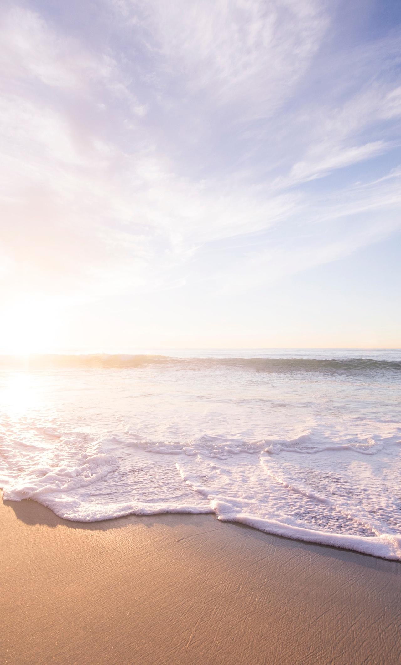 1280x2120 Beach Seashore Sunrise 5k iPhone HD 4k Wallpaper, Image, Background, Photo and Picture