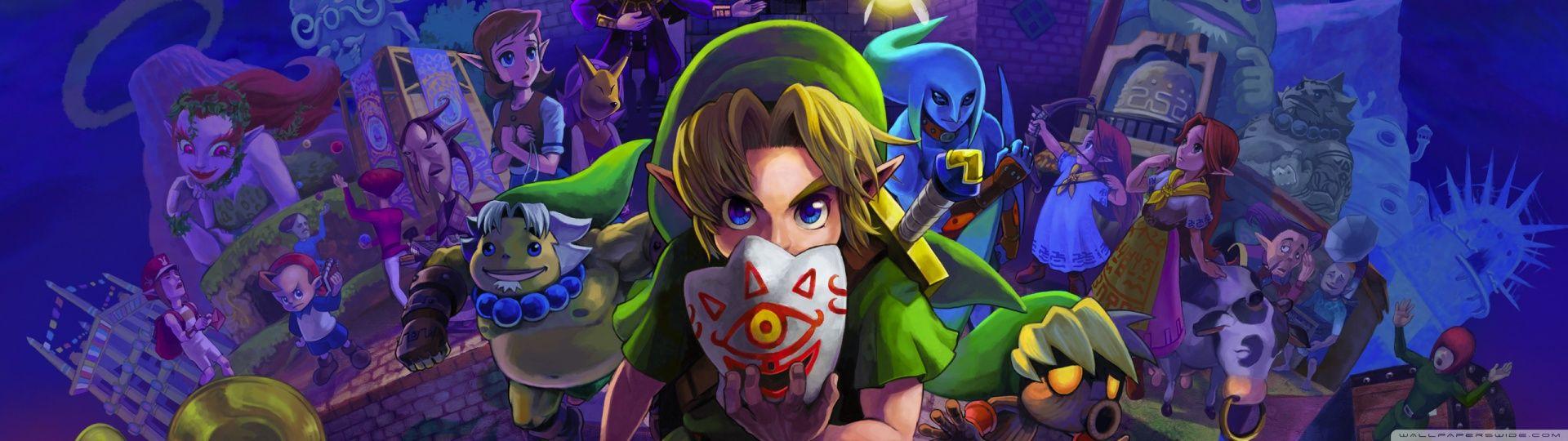 Legend Of Zelda Dual Screen Wallpapers Top Free Legend Of Zelda Dual 
