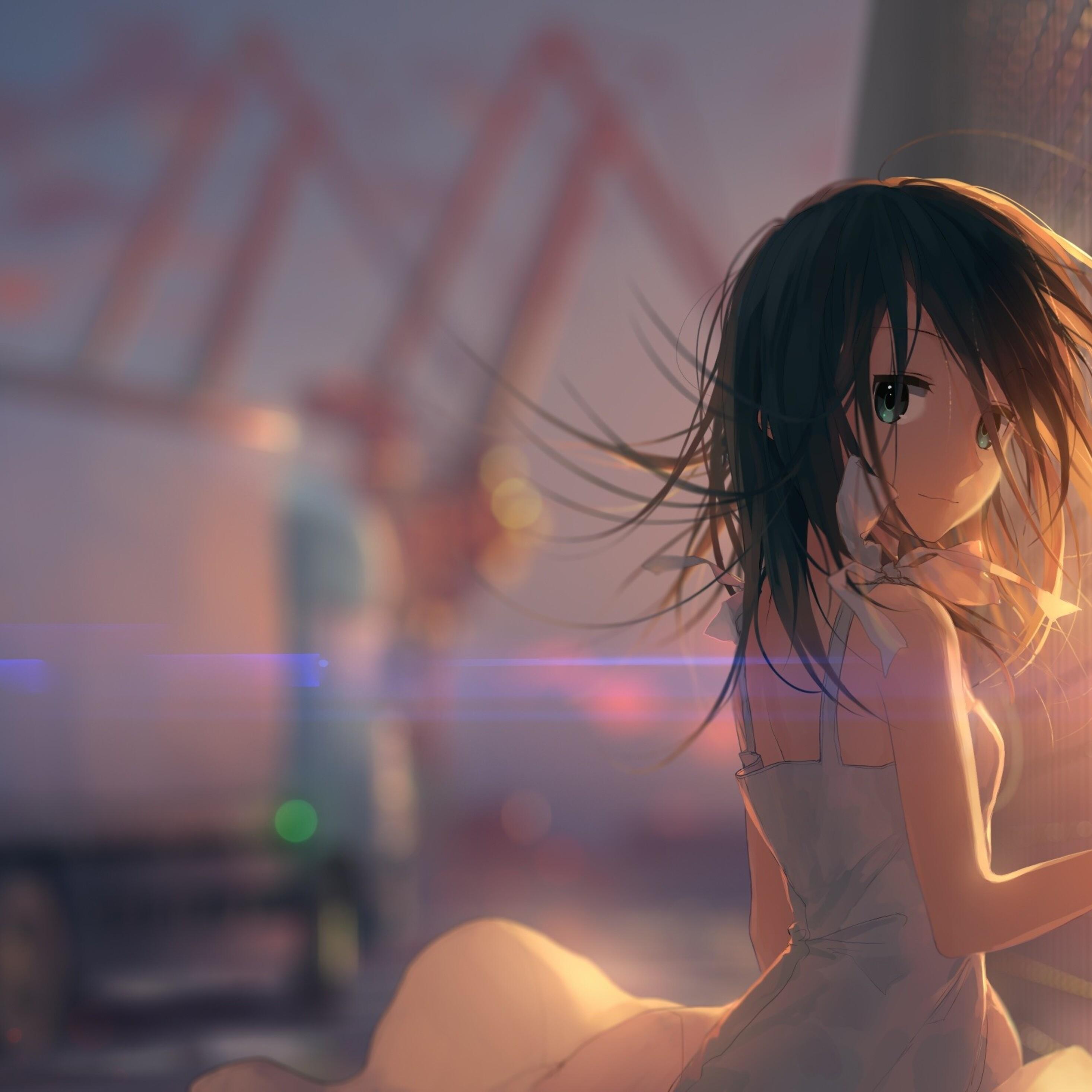2932x2932 Anime Very Cute Girl iPad Pro Retina Display HD 4k Wallpaper, Image, Background, Photo and Picture