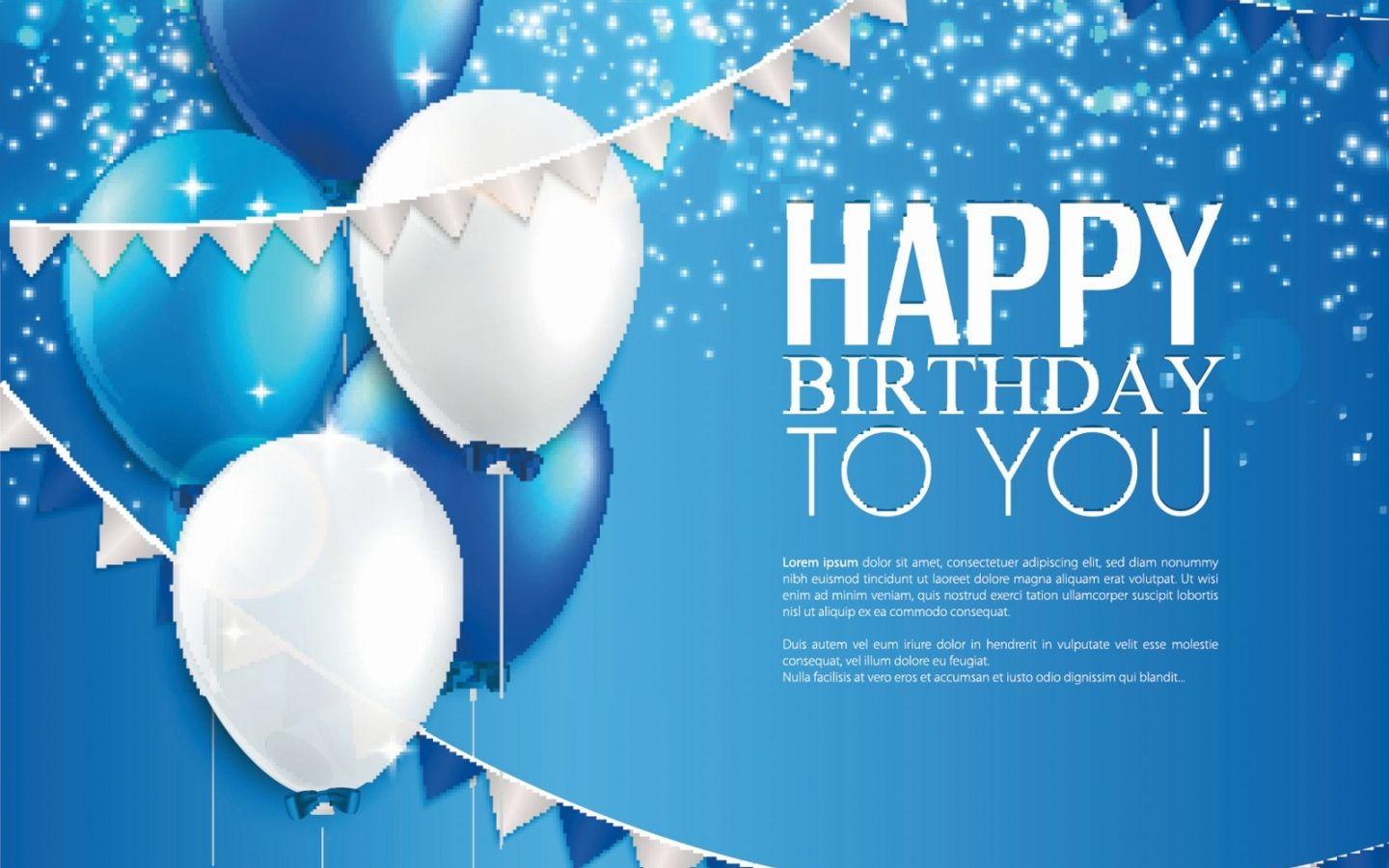 1440x900 Birthday Blue Wallpaper, HD Birthday Blue Background