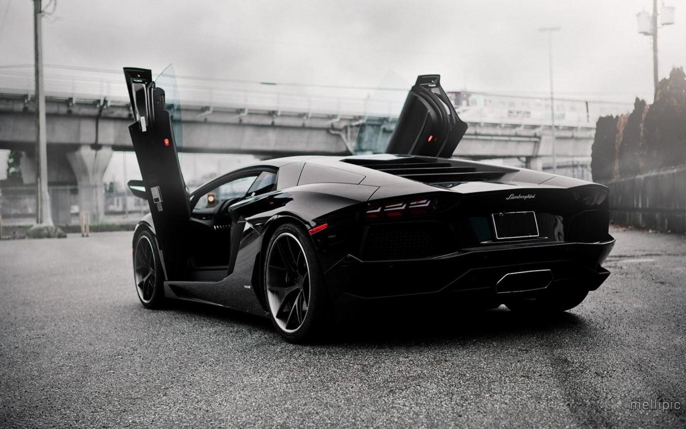 1392x870 Black Lamborghini Wallpaper
