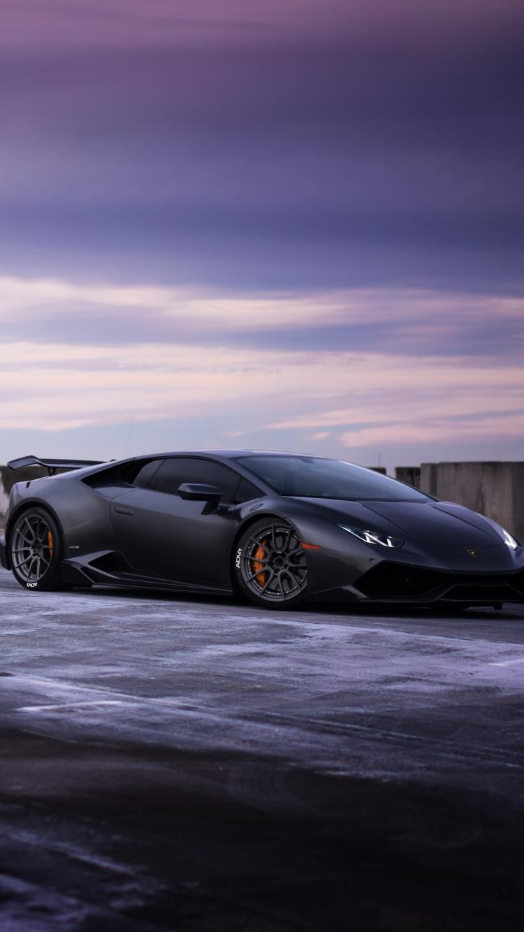 750x1334 Download 750x1334 wallpaper black, sports ca, lamborghini huracan, iphone iphone 750x1334 HD image, background, 9237