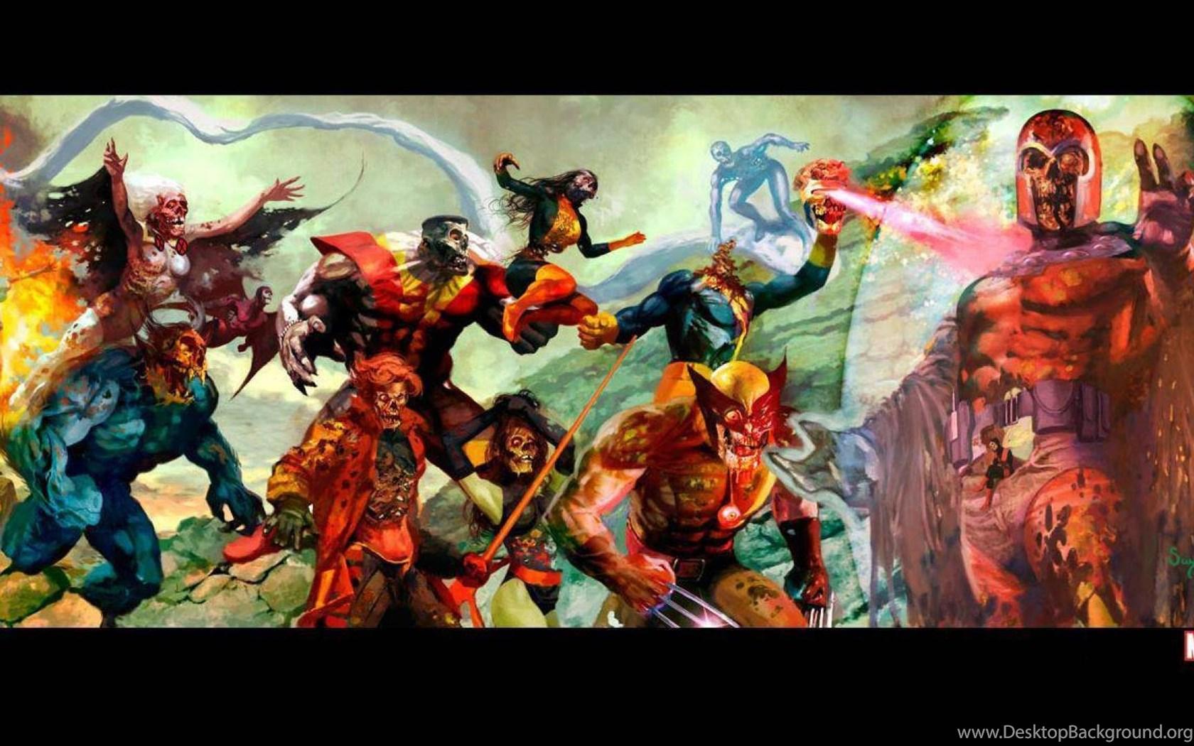 1680x1050 X Men Wolverine Zombies Wallpaper Desktop Background