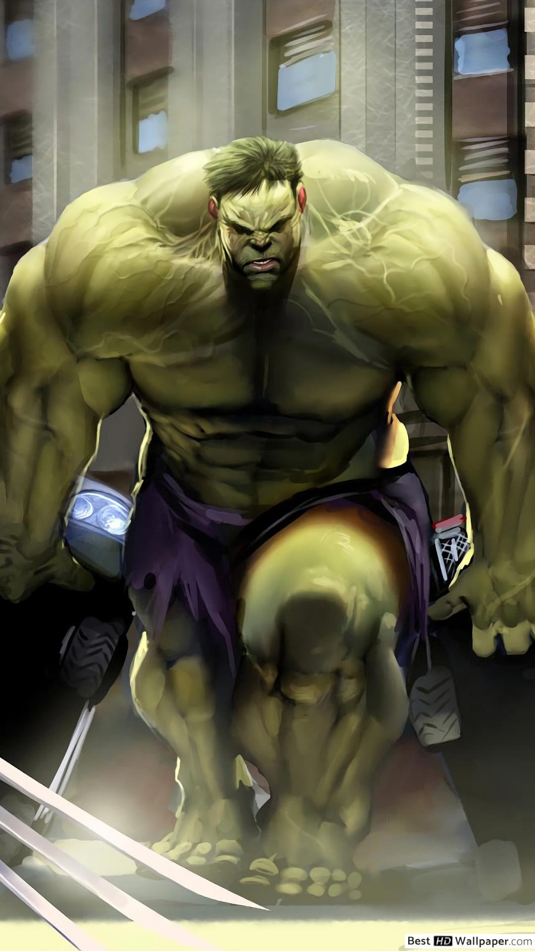 1080x1920 Wolverine Vs Hulk Mcu