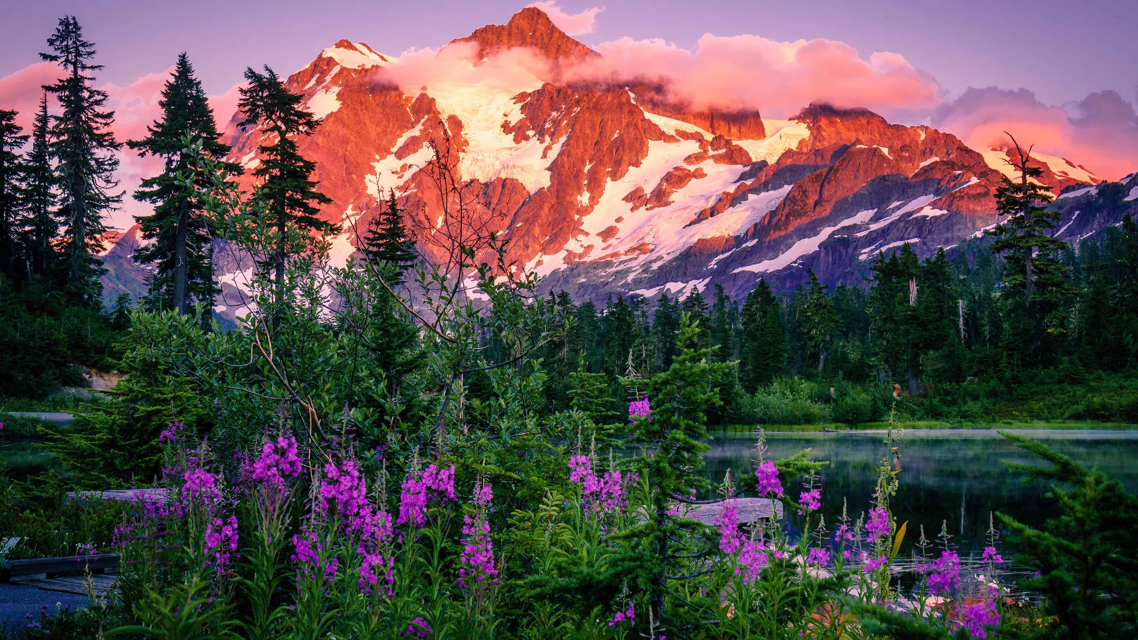 3840x2160 Washington Mountains Wallpaper
