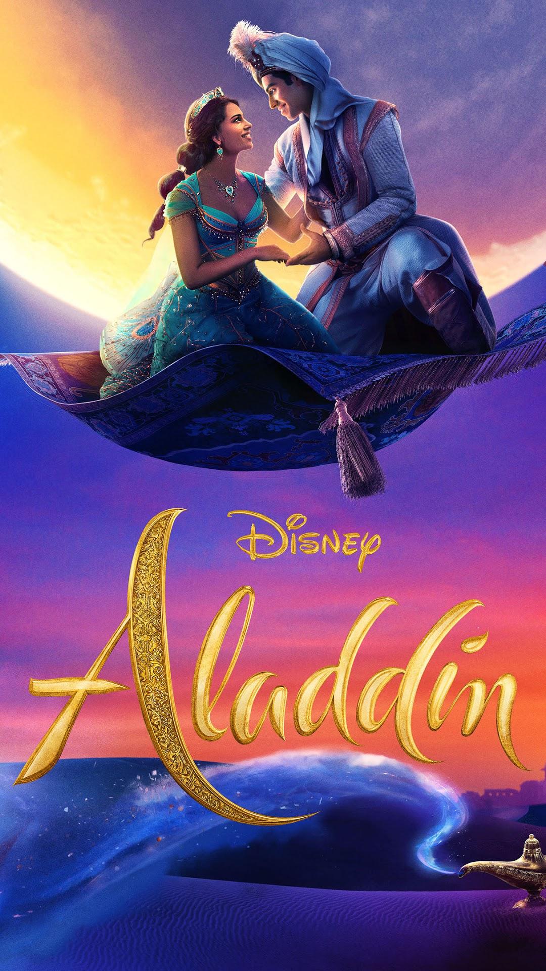 1080x1920 Aladdin, Jasmine, Genie, 2019 phone HD Wallpaper, Image, Background, Photo and Picture. Mocah HD Wallpaper