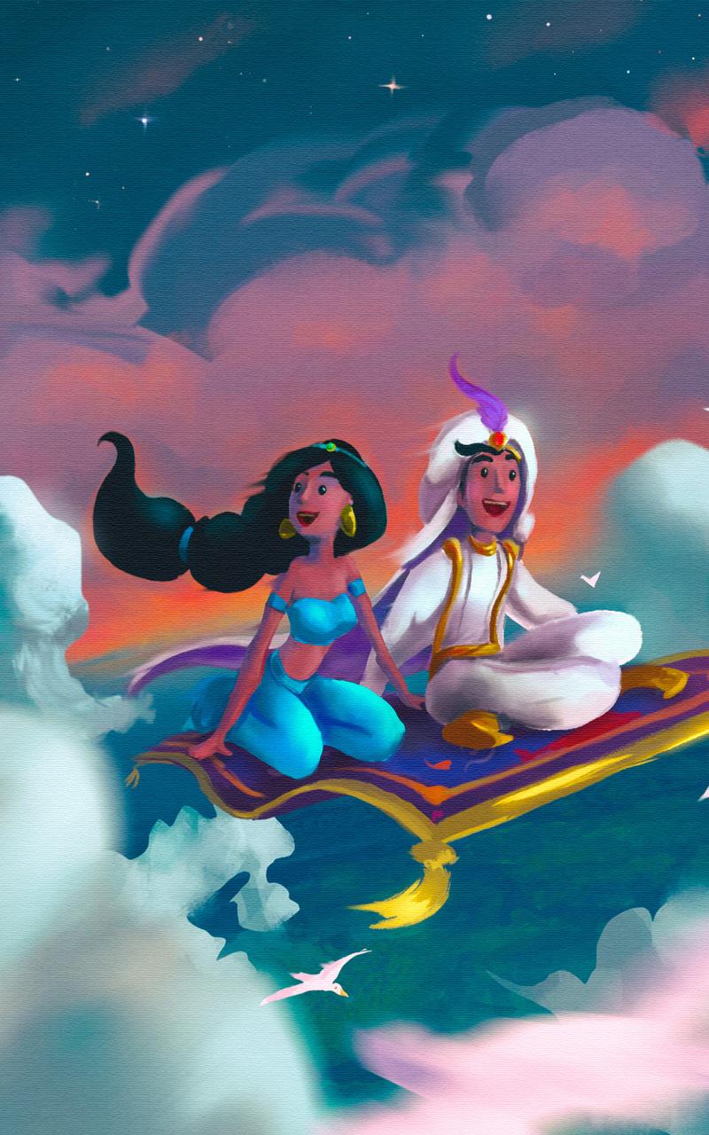 800x1280 Aladdin And Jasmine Art Nexus Samsung Galaxy Tab Note Android Tablets HD 4k Wallpaper, Image, Background, Photo and Picture