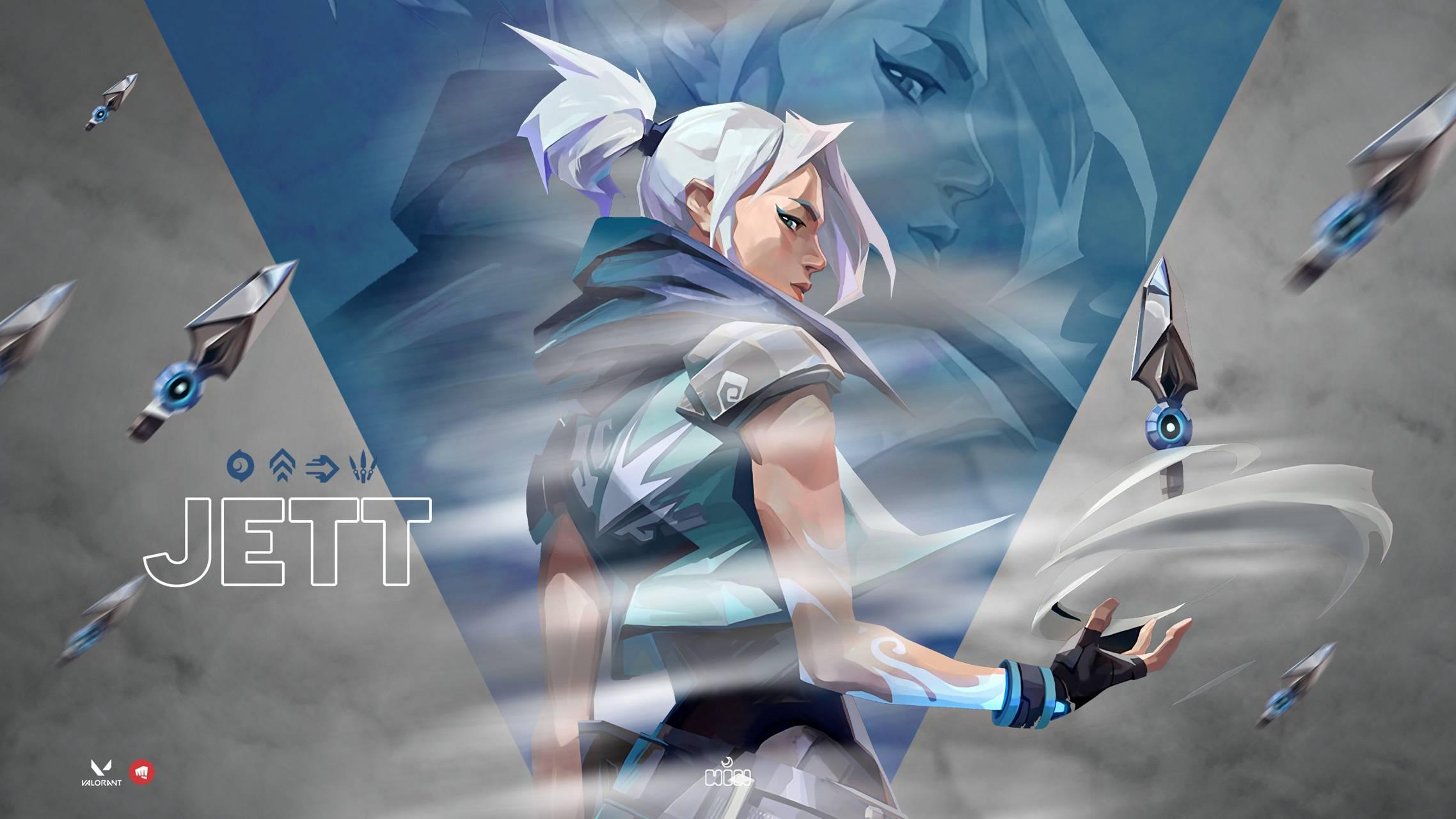 2276x1280 4K Ultra HD Jett Valorant Wallpaper