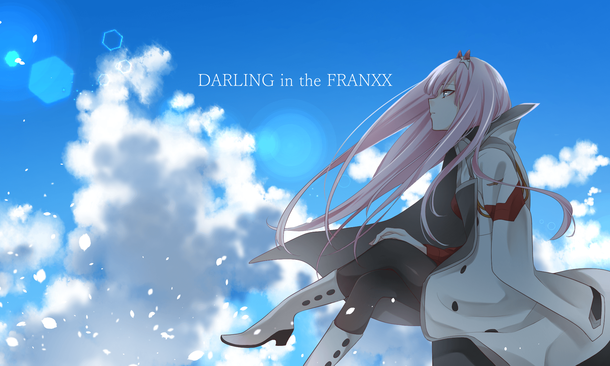 2000x1200 Zero Two (Darling in the FranXX) HD Wallpaper and Background