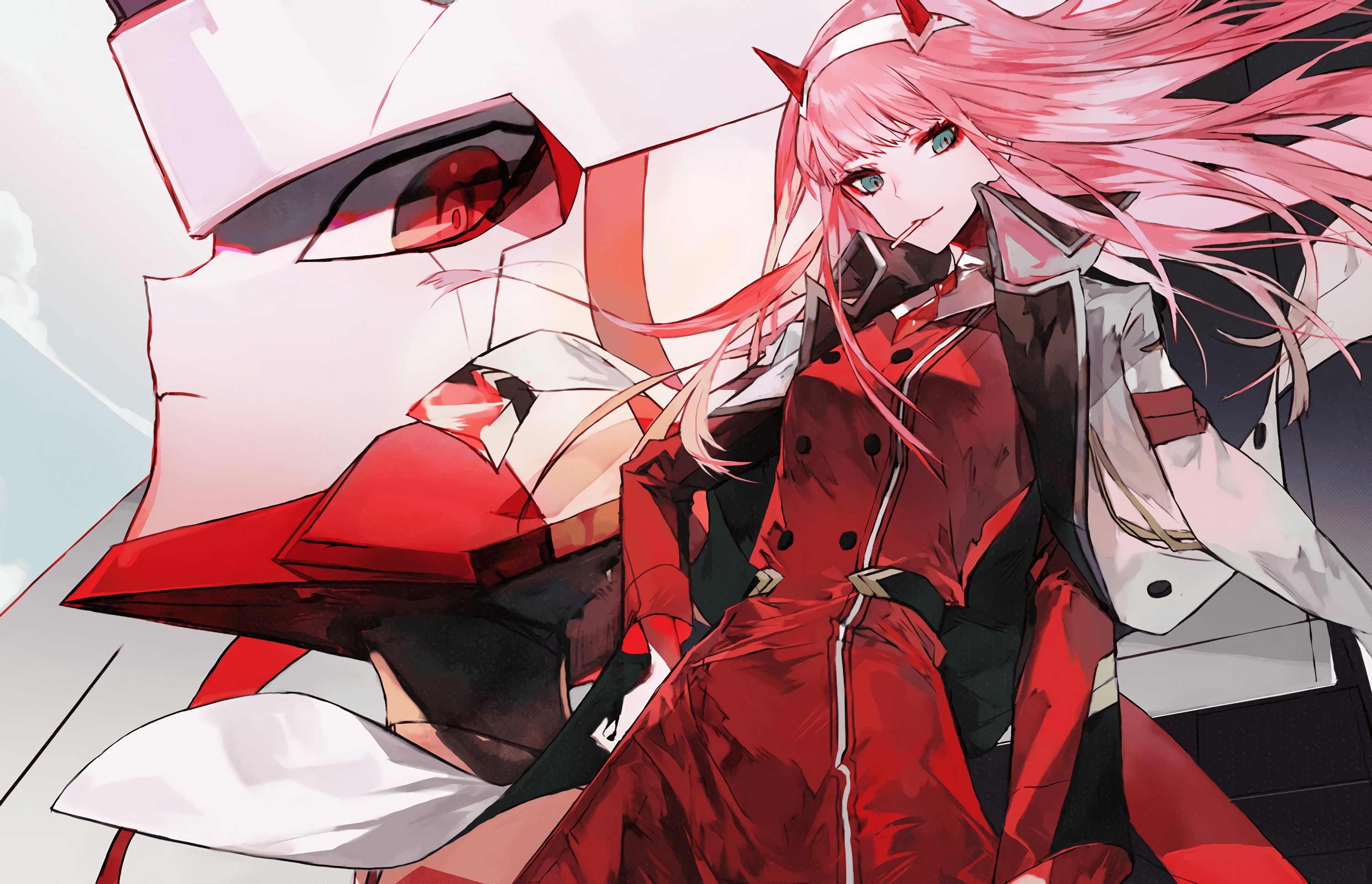 Zero Two Wallpapers Top Free Zero Two Backgrounds Wallpaperaccess