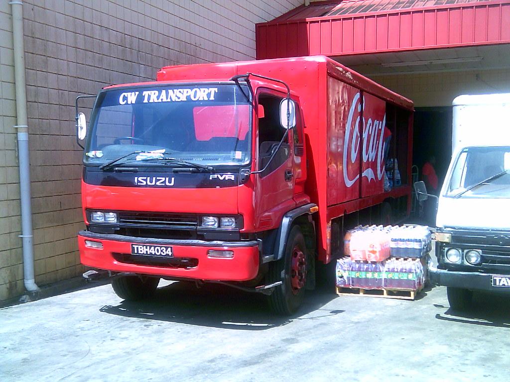 1024x768 Coca Cola Isuzu Truck. Isuzu FVR Delivery Truck Delivering