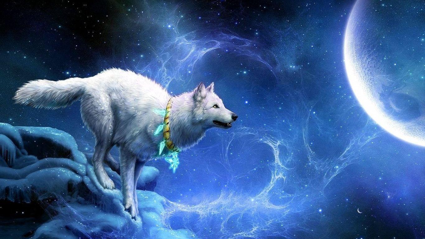 1366x768 Anime Wolf Wallpaper, HD Anime Wolf Background