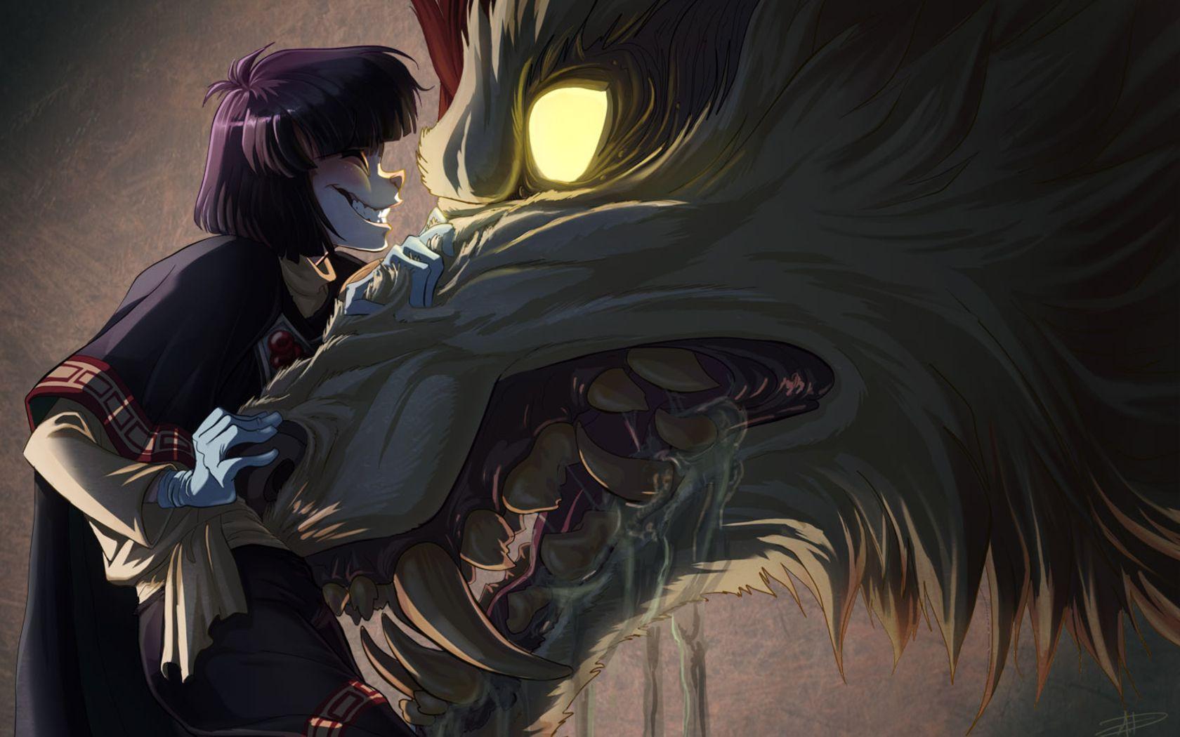 1680x1050 Anime Wallpaper Wolf