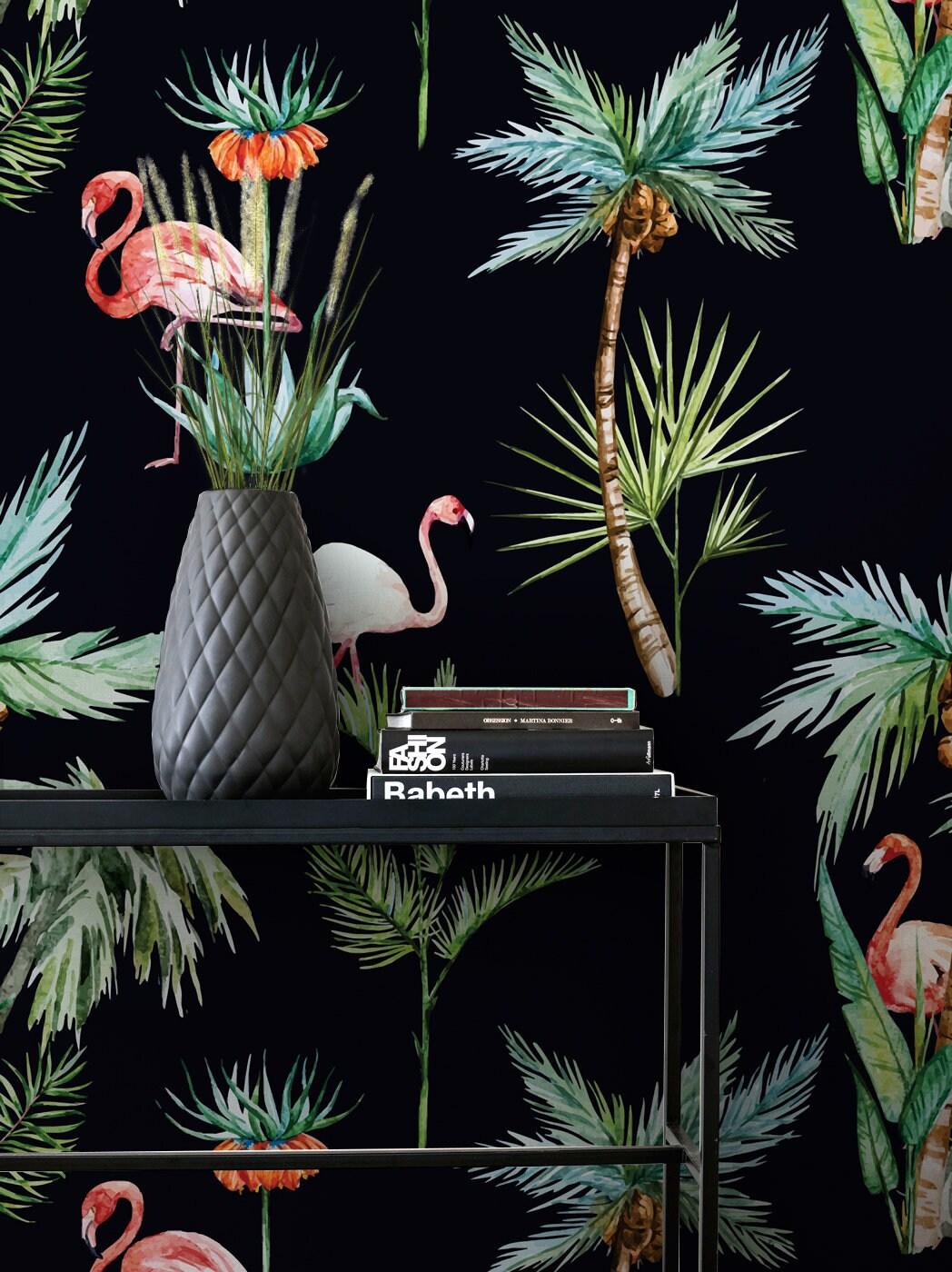 1048x1400 Black Flamingo Wallpaper