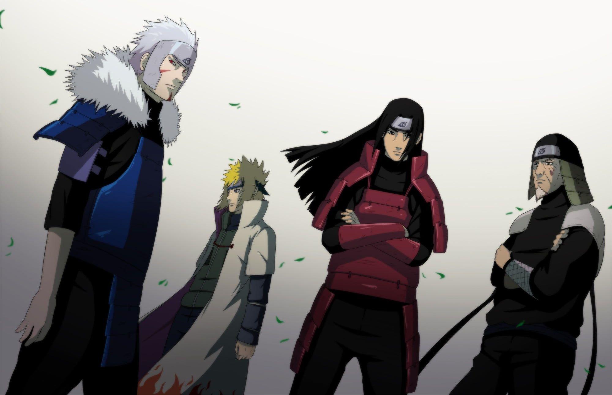 2000x1291 Naruto Shipuden Hokage illustration Naruto Shippuuden #Hokage Namikaze Minato Tobirama Senju Hashirama Senju Hiruzen Saruto. Anime naruto, Karakter naruto, Naruto