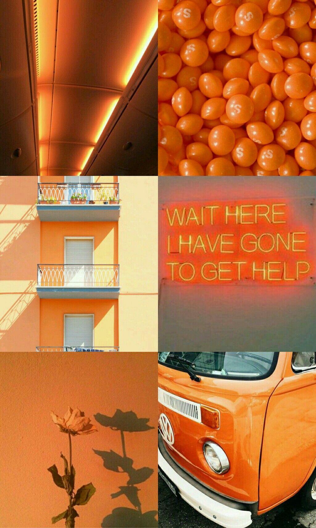 1024x1708 Orange Aesthetic. Orange aesthetic, Orange wallpaper, Aesthetic collage