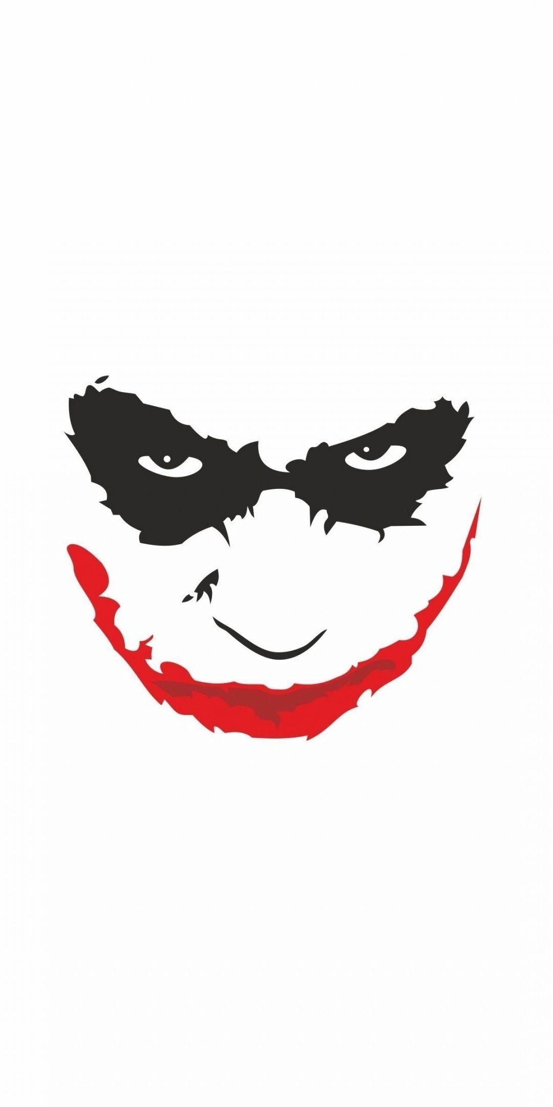 1080x2160 Joker Half Face Wallpaper