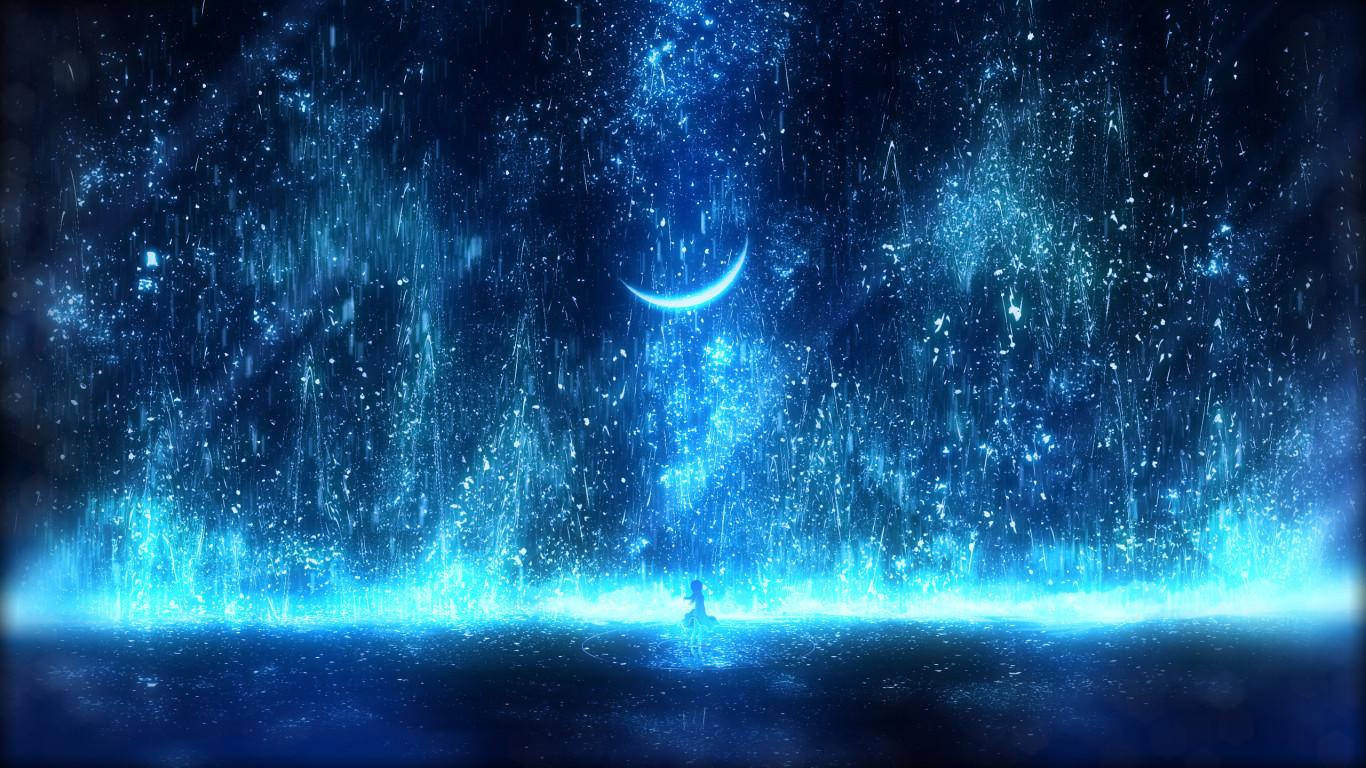 1366x768 Anime Night Effect 1366x768 Resolution Wallpaper, HD Anime 4K Wallpaper, Image, Photo and Background