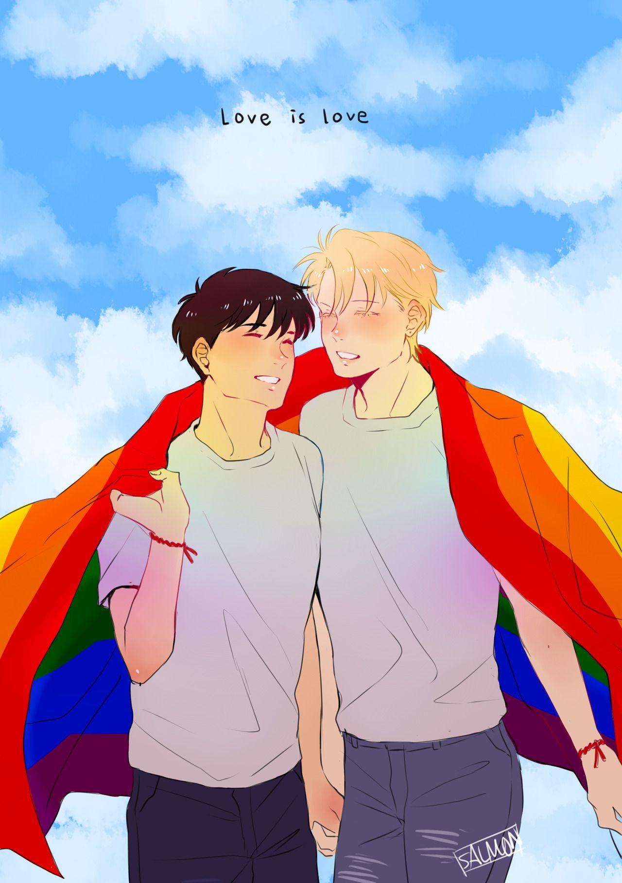 Love Dont Judge, anime, bi, gay, lgbtq, paint, pride, rainbow, HD phone  wallpaper | Peakpx